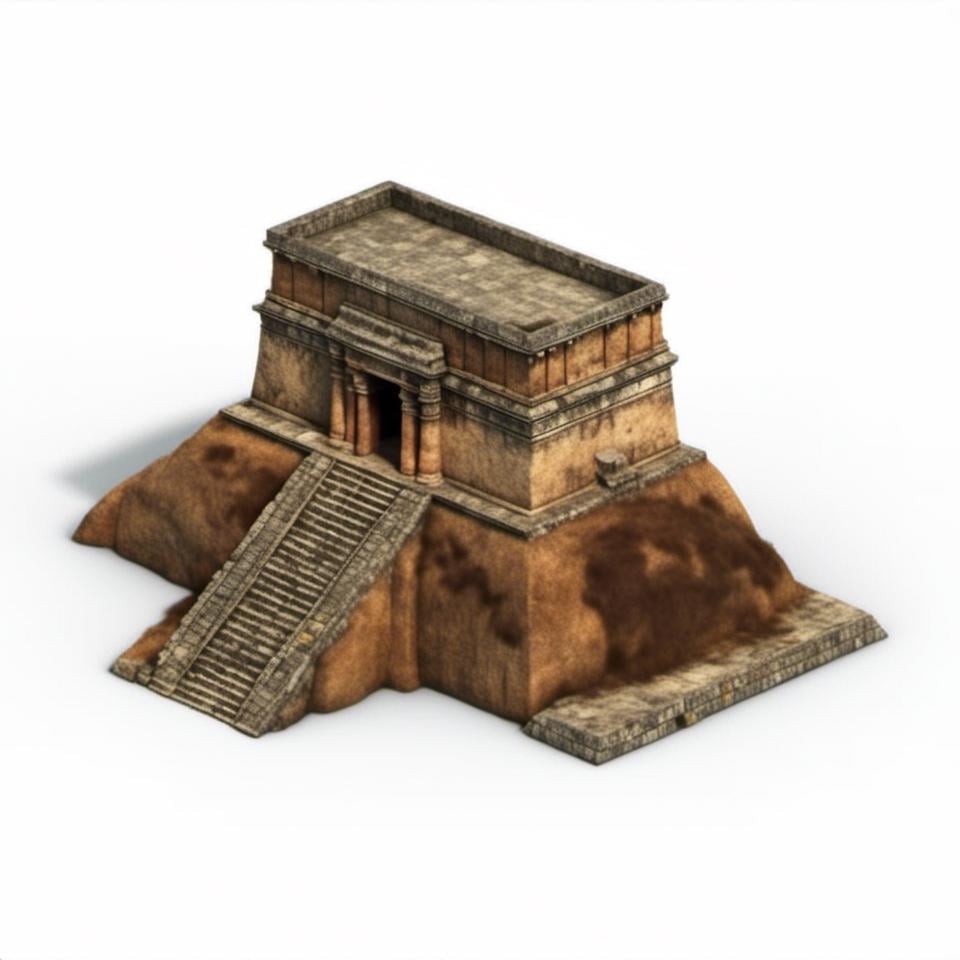 Prompt: <mymodel>MItla Palace with detailed texture, Zapotec temple, Oaxacan architecture, ancient civilization, highres, ultra-detailed, realistic, historical, intricate carvings, ancient monument, stone masonry, Mixtec Stonecutting, Oaxacan, archaeological, ancient civilization, warm tones, natural lighting