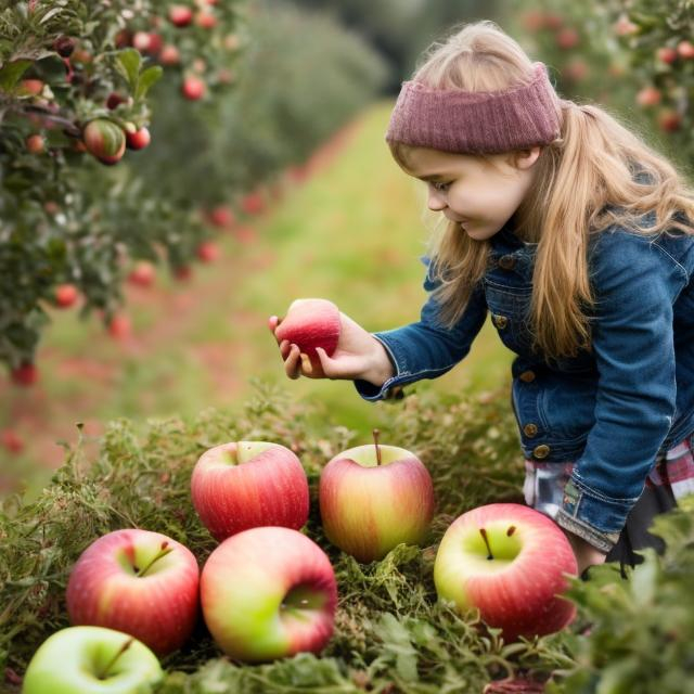 Prompt: picking an apple with vomit inside
