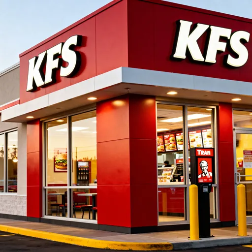 Prompt: a kfc branch but instead it says KFS