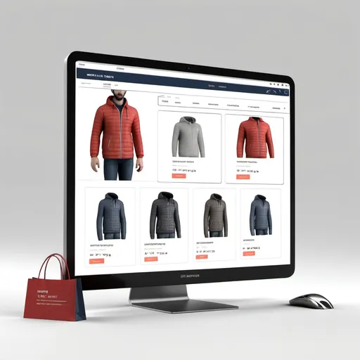 Prompt: A realistic 3d model of e-commerce portal showcasing the feature of quick preview withb all details of product