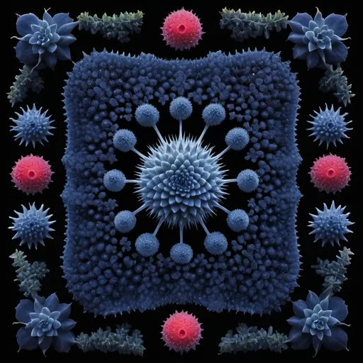 Prompt: Mercury droplets 
Chiaroscuro 
Ferrofluid kaleidoscope 
Prussian blue landscapes
Electricity storm
Fluorescent blood streams
Square Milk melons
Triangle 
Ruby sunshine
Shrubbery and tendrils
Morning dew drops
Translucent sedum
Sacred geometry 
Mandlebrot sets
Ivy
Electrochemical explosions