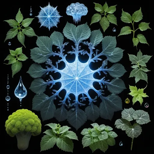 Prompt: Phi
Chiaroscuro 
Mercury pool background 
Minerals
Ice crystals
lightning
Taxonomy
Taxidermy 
Organ
Frost
Iridescent Romanesco 
Black light fluorescent Tentacles
Prussian
Ochre
Electrical Storm
High gloss
Translucent plant cells
Morning dew drops
Sacred geometry 
Mandlebrot sets
Ivy
Electrochemical violent reactions