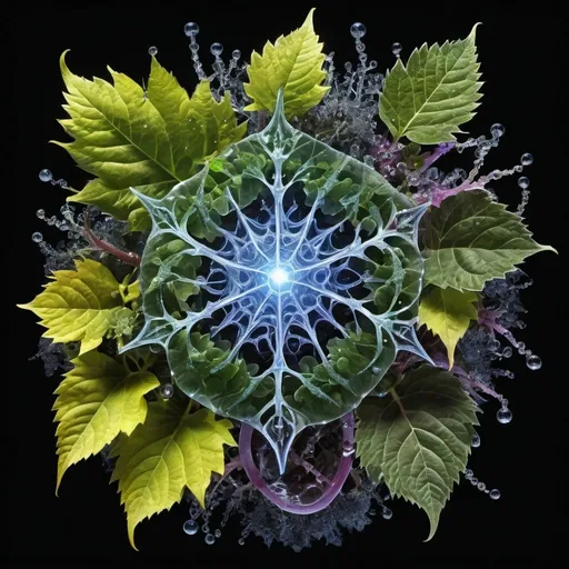 Prompt: Phi
Chiaroscuro 
Mercury
Minerals
Ice crystals
lightning
Liquid rainbow
Frost
Romanesco 
Black light fluorescent Tentacles
Vines Tendrils
Pearlescent Grapes
Prussian
Ochre
Electrical Storm
High gloss
Translucent plant cells
Morning dew drops
Sacred geometry 
Mandlebrot sets
Ivy
Electrochemical violent reactions