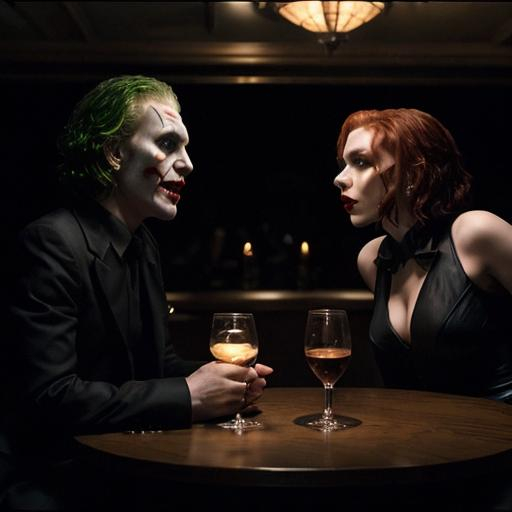 Black Widow and The Joker on an unexpected and enigm...