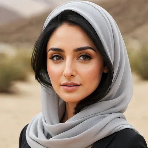 Prompt: Photorealistic beautiful nazanin boniadi in hijab, 8K resolution 