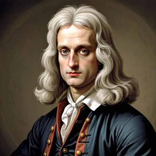 Prompt: create an image of isaac newton 
