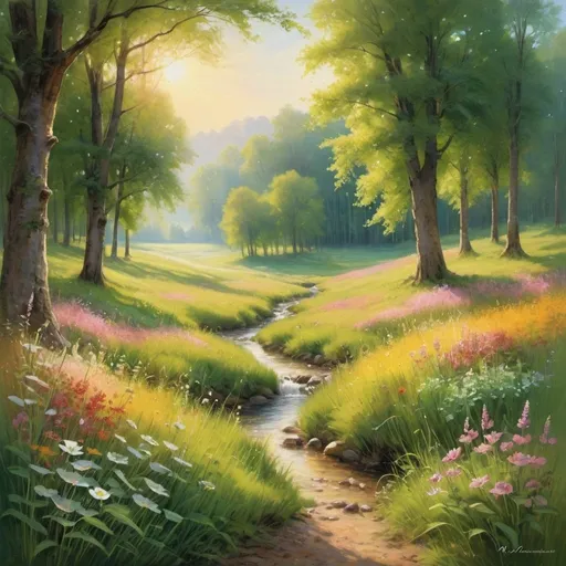 Prompt: In the gentle embrace of a sun-kissed meadow, where the emerald blades sway in harmony with the whispers of the wind, the music of Mondonville unfolds like a blossoming flower. It is a pastoral scene painted with delicate strokes, where each note dances upon the breeze like a butterfly alighting upon a dew-kissed petal.

Imagine a tranquil tableau, where the golden rays of dawn caress the earth, painting the landscape in hues of amber and rose. Here, amidst the verdant expanse, Mondonville's musette weaves a tapestry of sound that resonates with the tranquility of nature itself.

As the music unfolds, it conjures images of frolicking fauna and dappled sunlight filtering through the canopy above. It is a symphony of serenity, each melody a gentle murmur that stirs the soul and uplifts the spirit.

In the meadow's embrace, Mondonville's musette becomes a melody of solace, offering respite from the cares of the world and inviting the listener to surrender to the beauty of the moment. Like a babbling brook or the rustle of leaves in the breeze, his music whispers secrets of the natural world, transporting the listener to a realm of pure enchantment.

In every trill and flourish, one can sense the essence of pastoral bliss — the joy of a sun-drenched day, the peace of a tranquil evening, the timeless rhythm of life unfolding in perfect harmony. Mondonville's musette is not merely music; it is a journey through the heart of nature itself, a symphony of the senses that leaves an indelible imprint upon the soul.