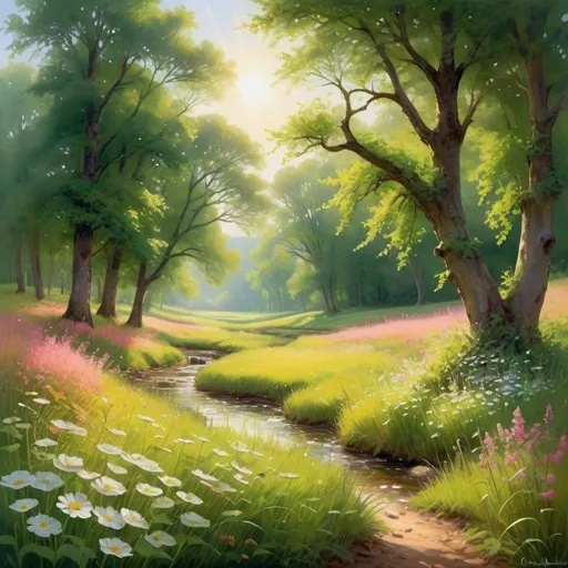 Prompt: In the gentle embrace of a sun-kissed meadow, where the emerald blades sway in harmony with the whispers of the wind, the music of Mondonville unfolds like a blossoming flower. It is a pastoral scene painted with delicate strokes, where each note dances upon the breeze like a butterfly alighting upon a dew-kissed petal.

Imagine a tranquil tableau, where the golden rays of dawn caress the earth, painting the landscape in hues of amber and rose. Here, amidst the verdant expanse, Mondonville's musette weaves a tapestry of sound that resonates with the tranquility of nature itself.

As the music unfolds, it conjures images of frolicking fauna and dappled sunlight filtering through the canopy above. It is a symphony of serenity, each melody a gentle murmur that stirs the soul and uplifts the spirit.

In the meadow's embrace, Mondonville's musette becomes a melody of solace, offering respite from the cares of the world and inviting the listener to surrender to the beauty of the moment. Like a babbling brook or the rustle of leaves in the breeze, his music whispers secrets of the natural world, transporting the listener to a realm of pure enchantment.

In every trill and flourish, one can sense the essence of pastoral bliss — the joy of a sun-drenched day, the peace of a tranquil evening, the timeless rhythm of life unfolding in perfect harmony. Mondonville's musette is not merely music; it is a journey through the heart of nature itself, a symphony of the senses that leaves an indelible imprint upon the soul.