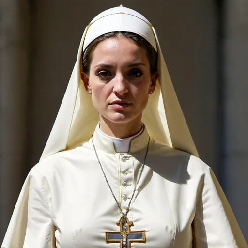 Prompt: The pope's female form.