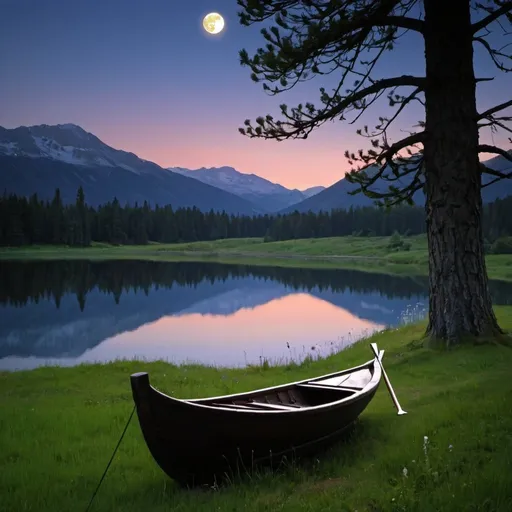 Prompt: The farewell
The sun departs behind the mountains.
Into all the valleys, evening descends
with its cooling shadows.
O look! Like a silver boat,
the moon floats on the blue sky-lake above.
I feel the fine wind wafting
behind the dark spruces.

The brook sings loudly through the darkness.
The flowers stand out palely in the twilight.
The earth breathes, full of peace and sleep,
and all yearning wishes to dream now.
Weary men go home,
to learn in sleep 
forgotten happiness and youth.
The birds crouch silently in their branches.
The world is asleep!

It blows coolly in the shadows of my spruce.
I stand here and wait for my friend;
I wait to bid him a last farewell.
I yearn, my friend, at your side
to enjoy the beauty of this evening.
Where do you tarry? You leave me alone for so long!
I wander up and down with my lute,
on paths swelling with soft grass.
O beauty! O eternal love - eternal, life-intoxicated world!