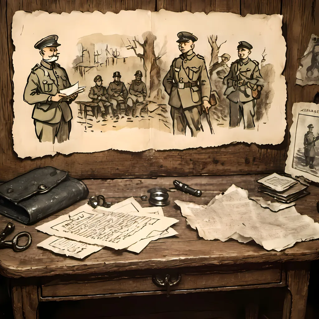 Prompt: Heroes' letters from World War one