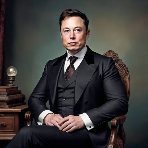 Prompt: Elon musk in victorian era
