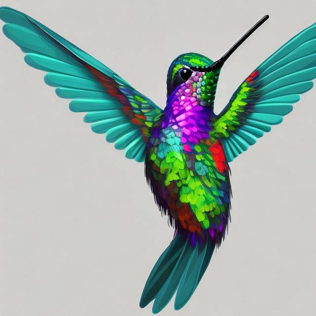 Prompt: Hummingbird the style of Tavar digital art
