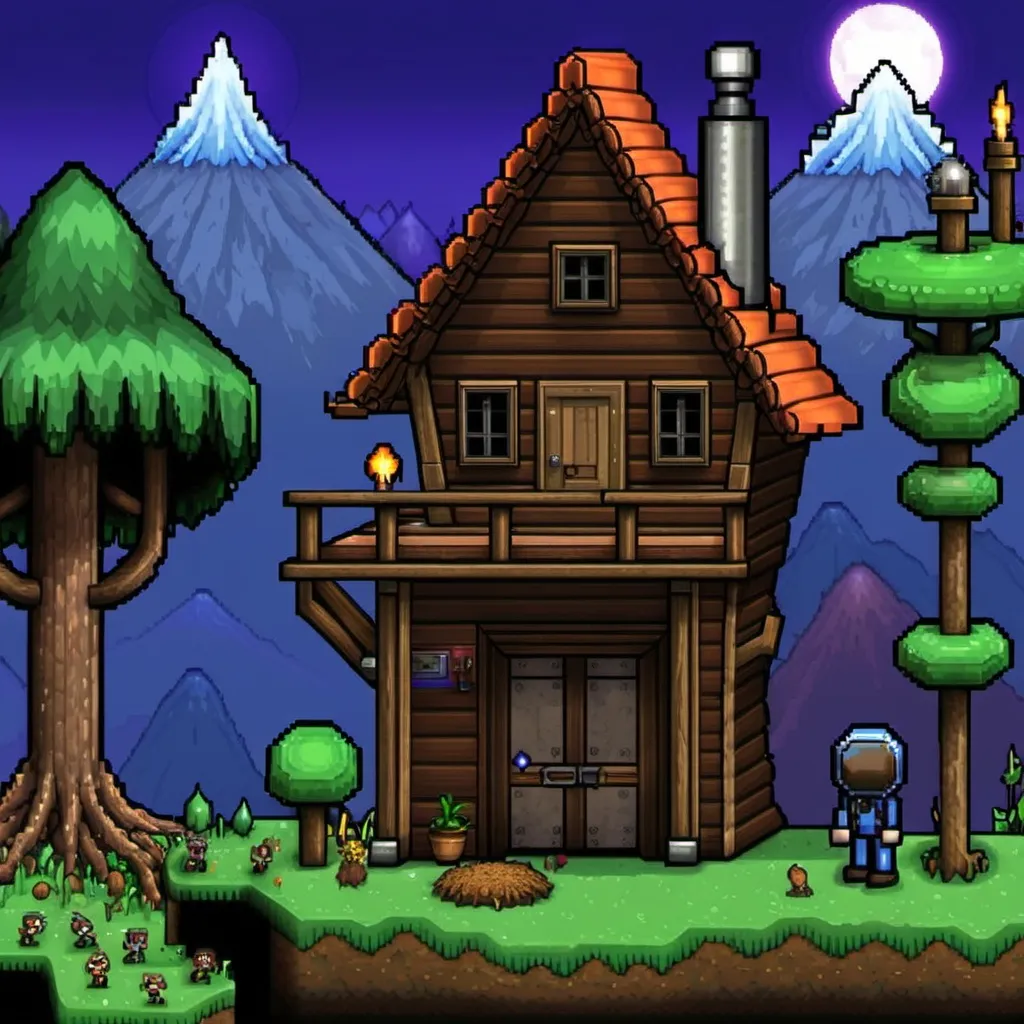 Prompt: terraria