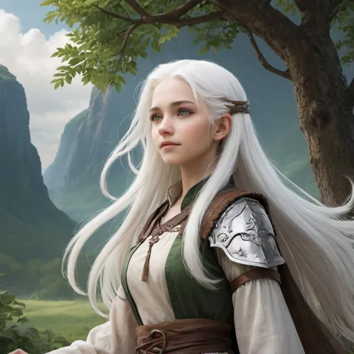 Prompt: Chapter 7: The Final Victory

The evil was defeated, and the Land of Nature was saved. Nare (white hair) returned home with her friends, realizing that the lessons she had learned would help her in her own world. Though she went back to her family, she would always remember the Land of Nature and her adventures.

