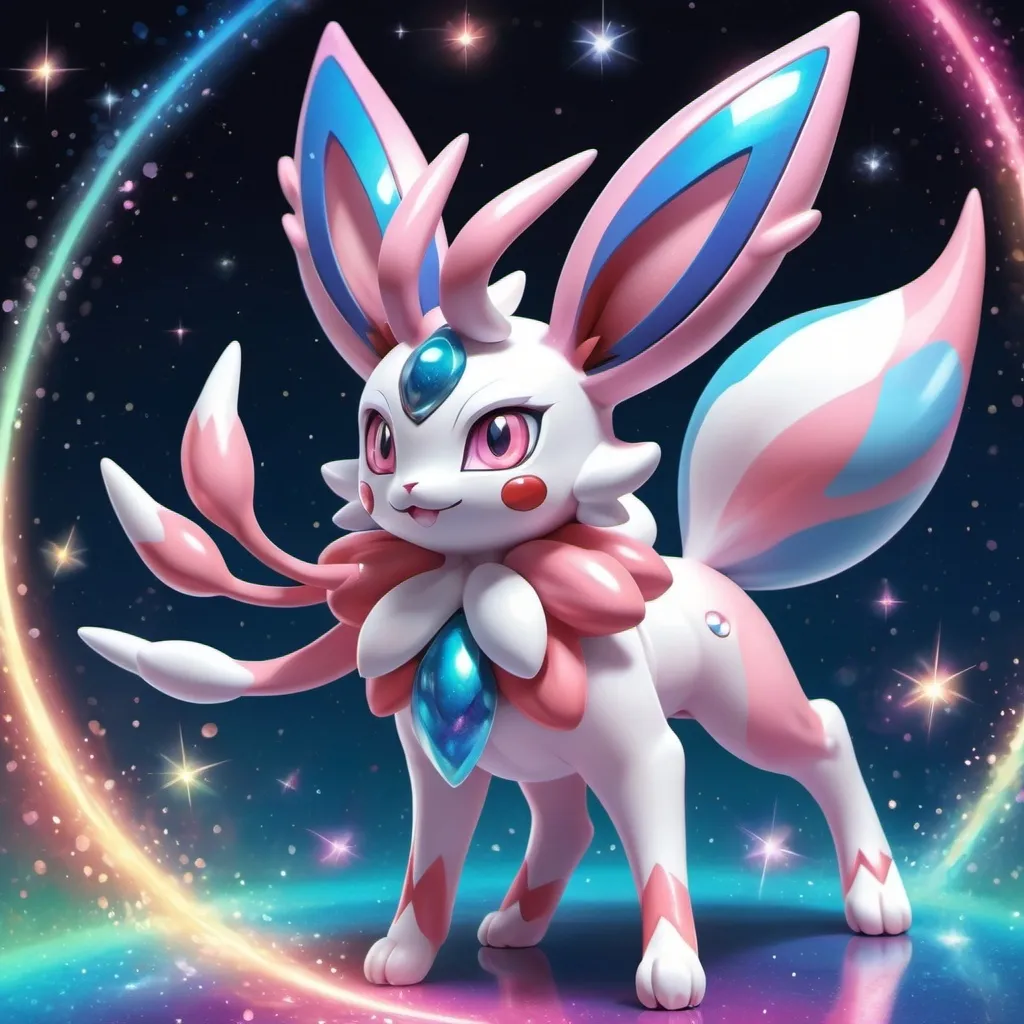 Prompt: Mega Sylveon shiny 
