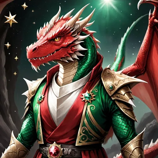 Prompt: dragon leon in brwal stars