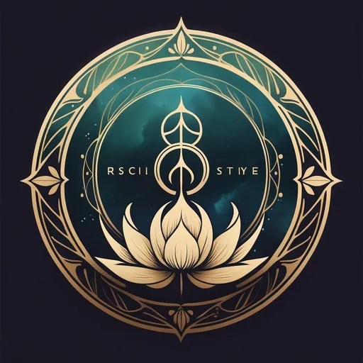 Prompt: Logo Concept for Your Record Label:

Style:
A blend of elegant mysticism and natural artistry, incorporating fine detailing to emphasize spiritual and creative themes.

Theme:
The design should evoke a sense of inner peace, inspiration, and a connection to the divine through nature. The mystical and uplifting aspects can be emphasized through subtle artistic flourishes.

Elements:
The centerpiece is a purple water lily, depicted with intricate, vibrant petals that radiate a magical glow. Surrounding it, faint, swirling patterns can suggest mystical energy or a ripple effect on water, symbolizing inspiration spreading outward.

Typography:
Consider a typeface that is elegant yet approachable, such as a serif font with subtle curves or a clean script font. The text can harmonize with the natural and spiritual elements without overpowering them.

Color Palette:
Vibrant and harmonious colors with a focus on shades of purple (the lily), complemented by accents of golden yellow, deep blue, and emerald green to symbolize spirituality, creativity, and nature. A touch of white or silver could add a celestial feel.

Shape:
A circular design with the water lily at the center. The edges of the circle might incorporate faint, ethereal patterns, like leaves, waves, or mandala-inspired details, to enhance the mystical vibe.

Record Label Identity:
The logo should feel uplifting, magical, and fresh, reflecting the devotional and spiritual essence of your music. The combination of the circular shape and vibrant nature-inspired elements will make it feel timeless and inviting.