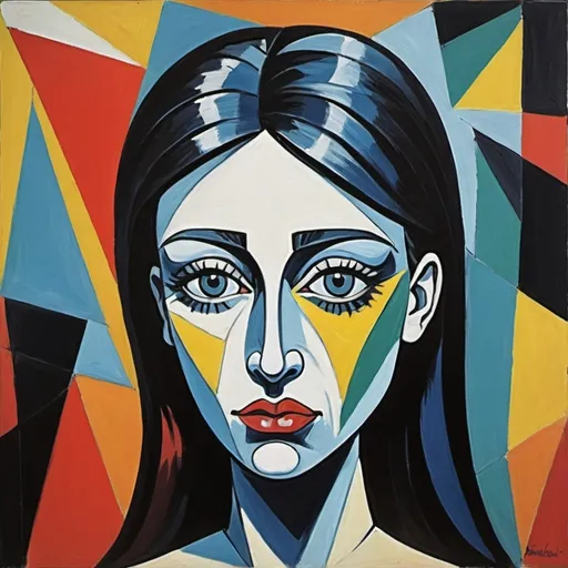 Prompt: creates Picasso's painting Guenica in the style of Diabolik