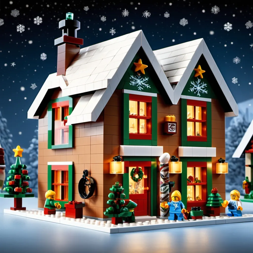 Prompt: LEGO Advent Calendar sets, (festive) collection, (colorful) builds, (cheerful) holiday spirit, intricate detailing, (countdown to Christmas), playful elements, holiday decorations, snowflakes falling, (high-quality) 4K visuals, (warm) winter ambiance, cozy setup, children playing, creativity and fun, magical atmosphere.