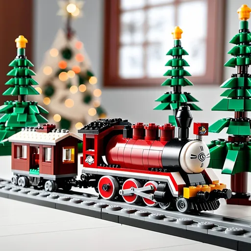 Prompt: LEGO Creator Expert sets like the Winter Holiday Train or Santa's Workshop.