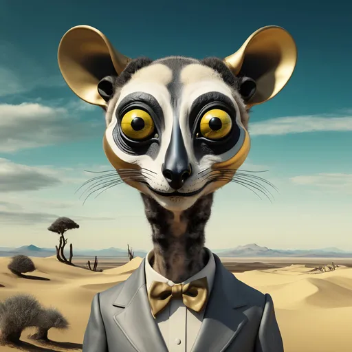 Prompt: Lemur in the style of Salvador Dali, 8k resolution