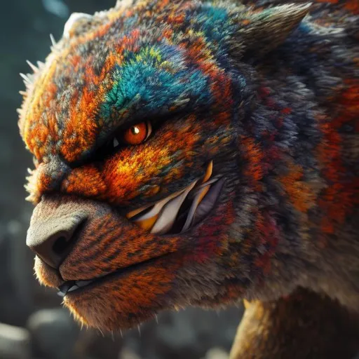 Prompt: intense gaze, powerful stance,   vibrant colors, natural environment, photorealistic, 8k resolution, detailed texture, professional, realistic lighting, stuffed animal, high-quality