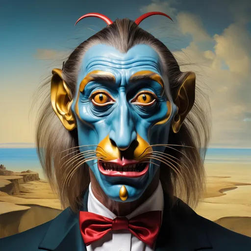 Prompt: mandrill
 in the style of Salvador Dali, 8k resolution