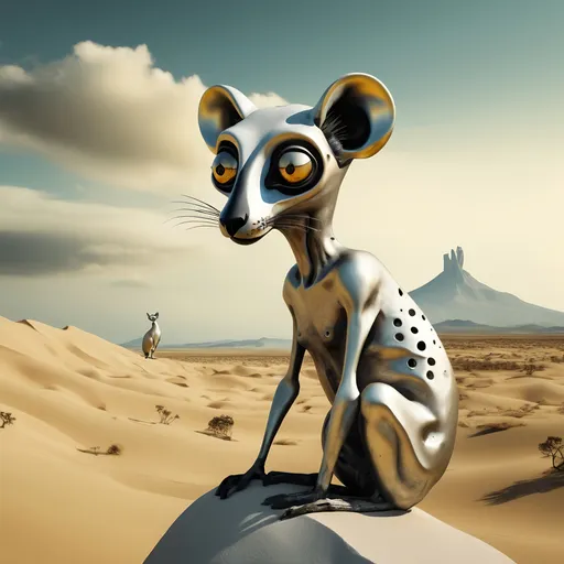 Prompt: Lemur in the style of Salvador Dali, 8k resolution