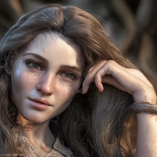 Prompt: woman with long wavy hair, detailed facial features, lifelike, high quality, detailed facial features, detailed and teary eyes, realistic lighting, 8k resolution