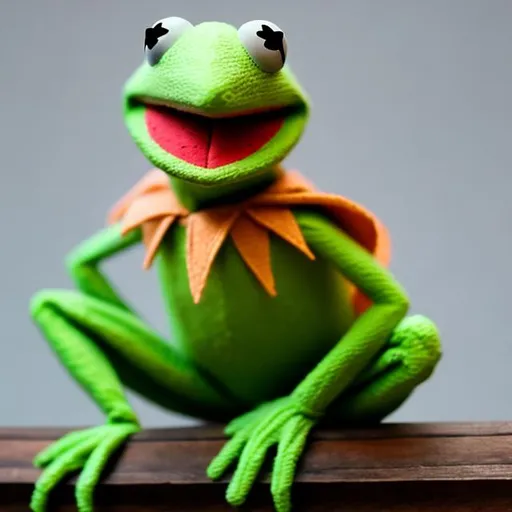 Prompt: kermit the frog