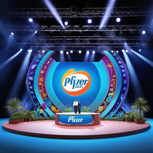 Prompt: Create an image for UMANG 2025 for Pfizer showcasing Wonderful stage