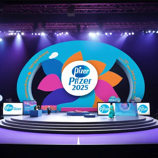 Prompt: Create an image for UMANG 2025 for Pfizer showcasing Wonderful stage