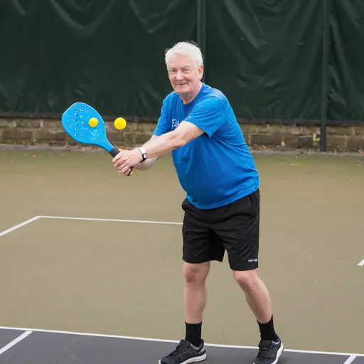 Prompt: Pickleball player in Richmond upon thames