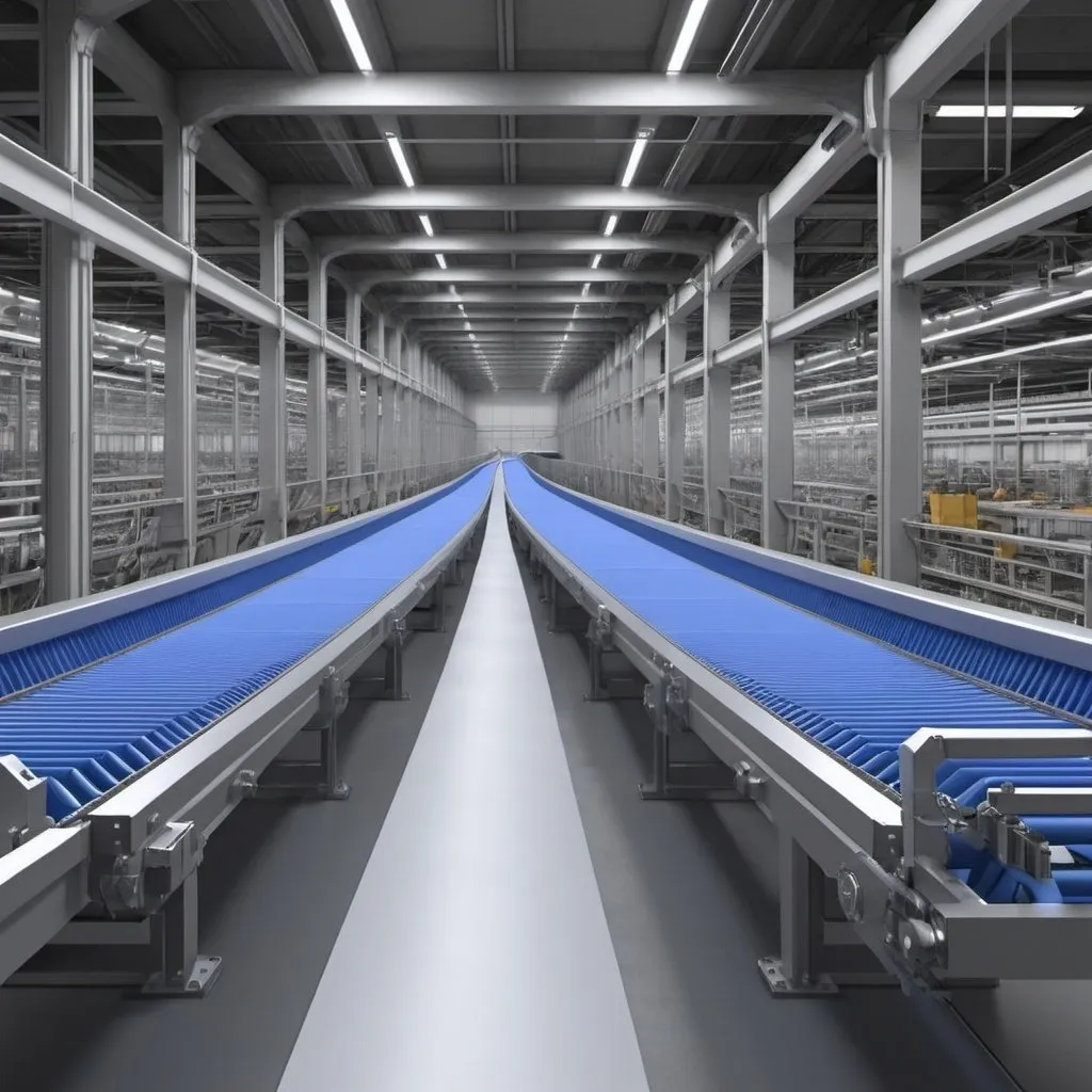 Prompt: Need a complex conveyor package system with chutes, light beacons, and it should look very technologic and good for a background presentation with Autodesk REVIT look too
with IA Aspect
Blue environment
