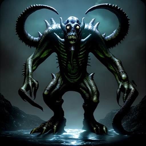 Prompt: Eldritch monster