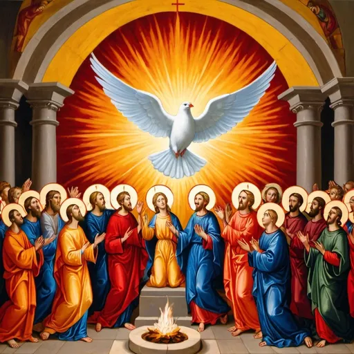 Prompt: The Holy Spirit comes on Pentecost