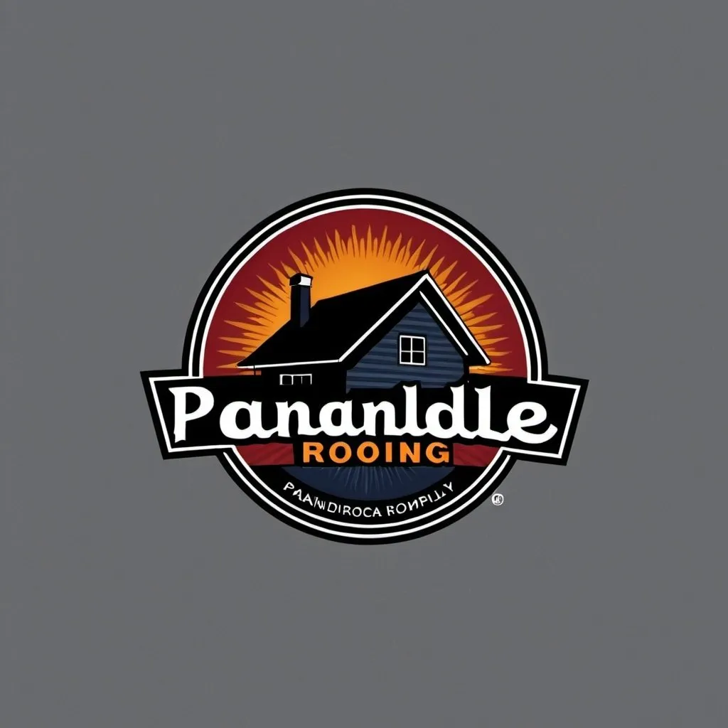 Prompt: Graphic logo for Roofing company in Ohio called Panhandle Roofing.
