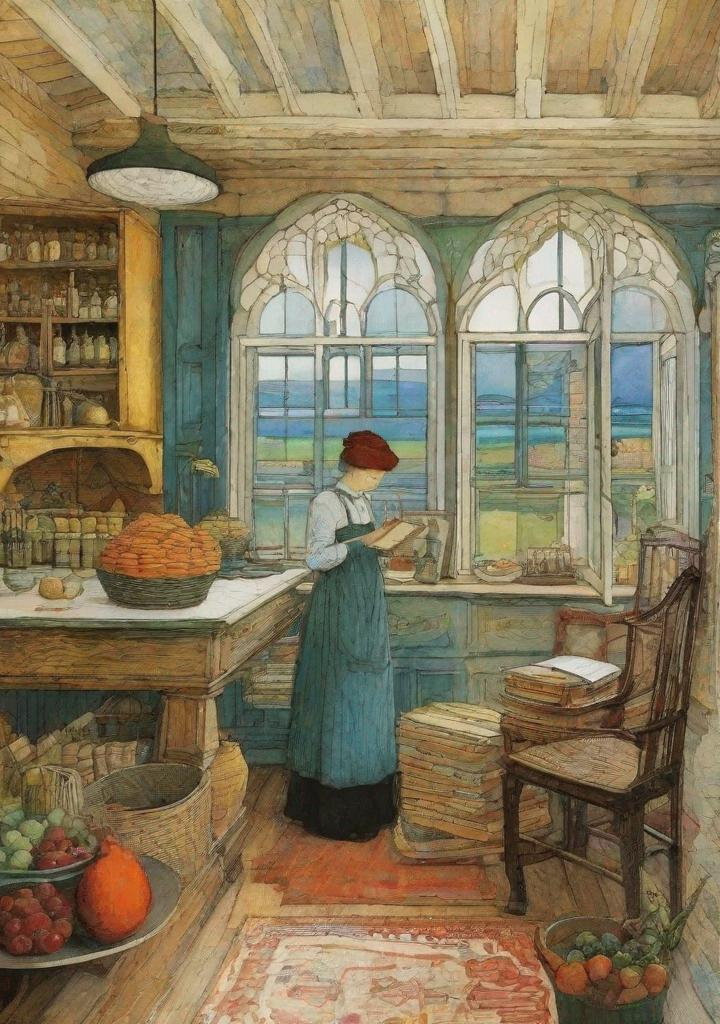 Prompt: Lovely pretty magical things Illustration art by Ferdinand Hodler, Sam Toft, Yulia Brodskaya, Jamie Heiden, Edward Julius Detmold, Thomas Edwin Mostyn, Hiro isono, James Wilson Morrice, Iwona Lifsches, Axel Scheffler, Gerhard Richter, pol Ledent, Robert Ryman. Guache Impasto and volumetric lighting. Mixed media, elegant, intricate, beautiful, award winning, fantastic view, 4K 3D, high definition, hdr, focused, iridescent watercolor and ink