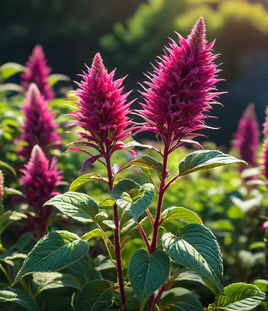 Prompt: bifrost amaranth the everlasting blossom, unfading and unwilting, set in a mythical and timeless environment. --no depth of field 