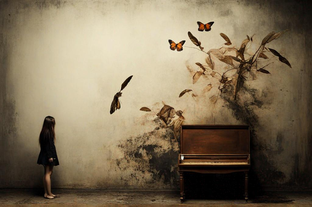 Prompt: My life is so acherontia, surreal minimalism, photography, Eugene Delacroix, : wundervoll-ai: