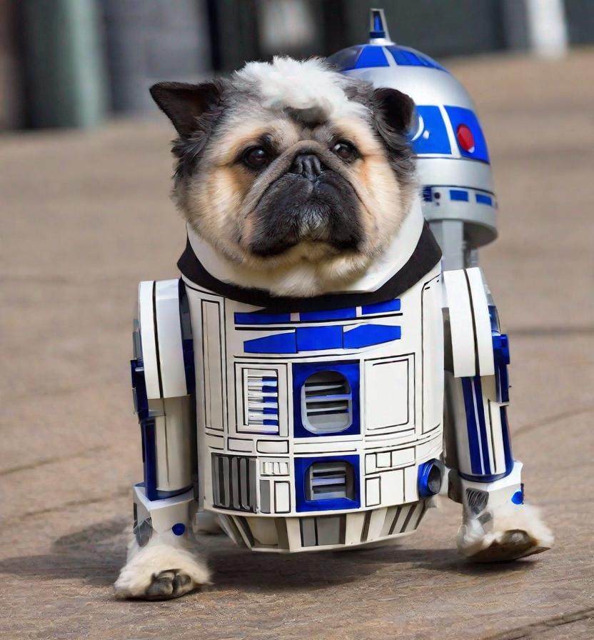 Prompt: r2d2 as a dog