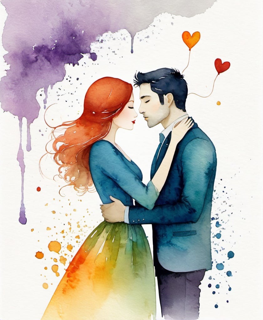 Prompt: Whimsical colorful vivid watercolour wash sfumato illustration by Gabriel Pacheco: I was supposed to protect you forever. I was supposed to guide, teach and love you forever. I was not supposed to miss you forever.