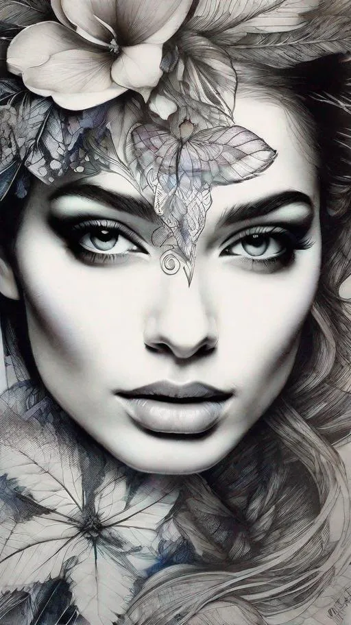 Dazzling Female beauty Art by Gabriel Moreno, through graphic and