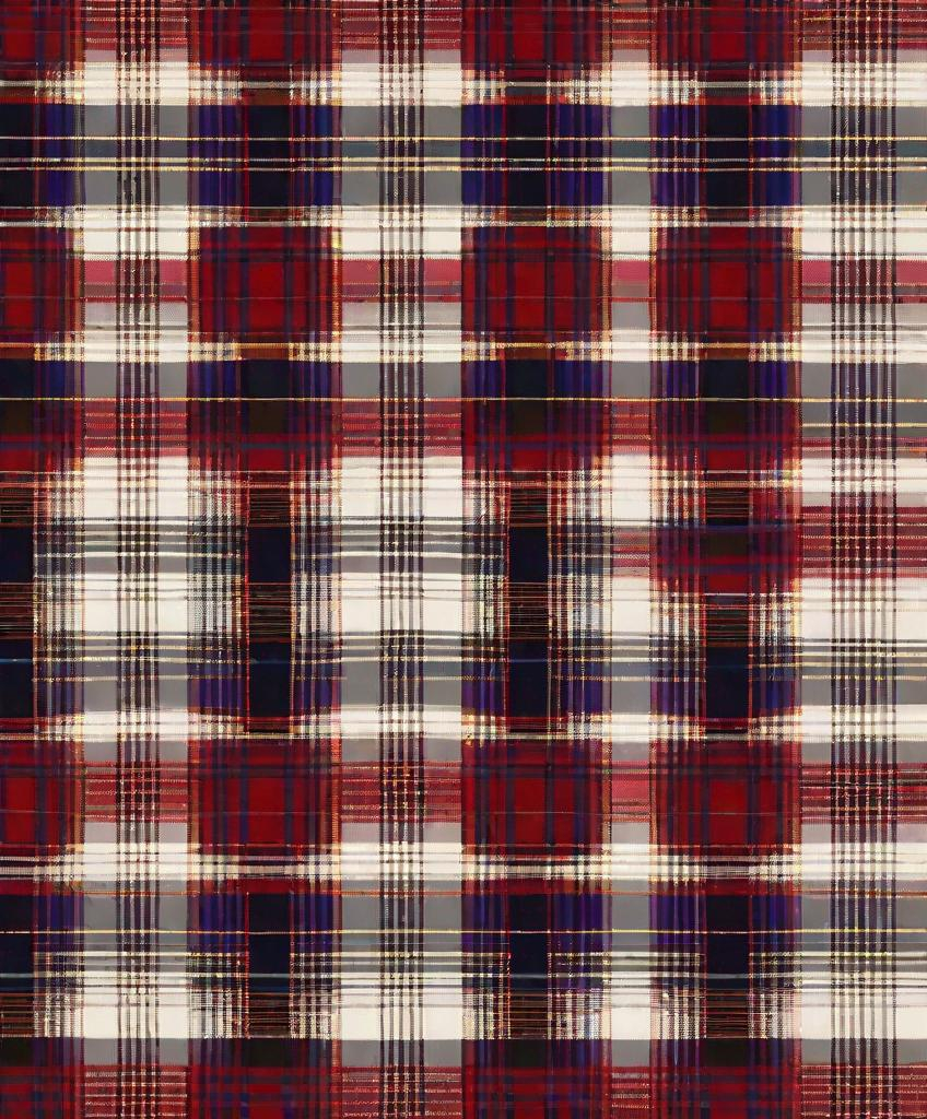 Prompt: photonegative refractograph aapi tartan haute couture 