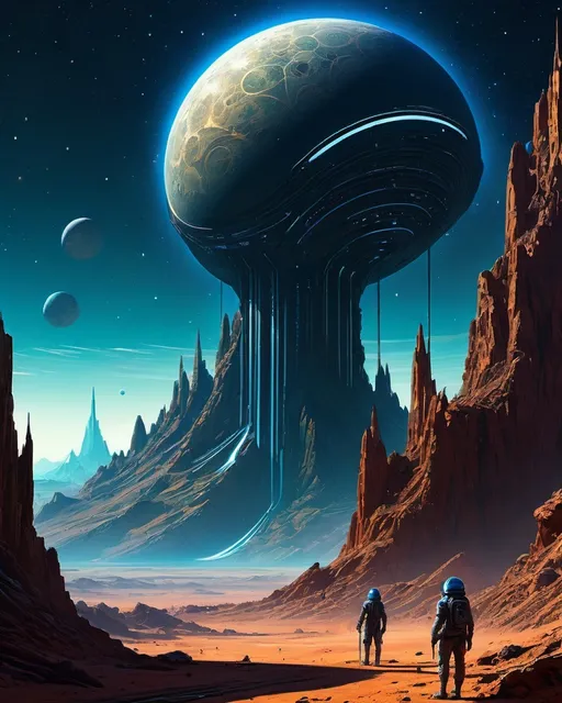 Prompt: asterism space alien civilization, in the style mix of Michael Whelan x Kekai Kotaki x Pascal Blanche x Jordan Grimmer. 3d, extremely detailed, intricate, stunning 