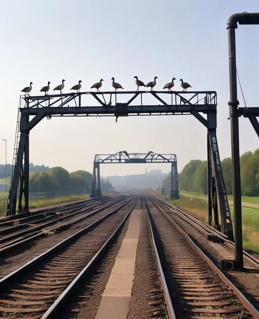 Prompt: goose gantry