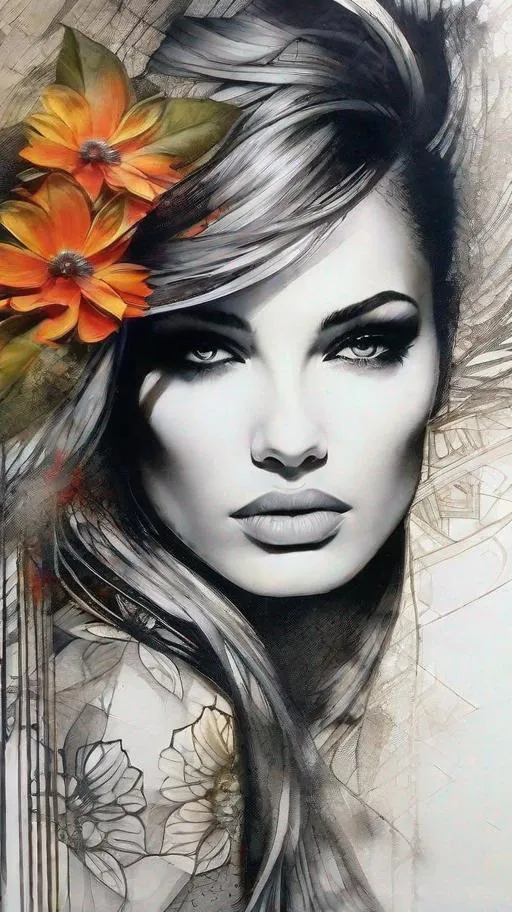 Dazzling Female beauty Art by Gabriel Moreno, through graphic and