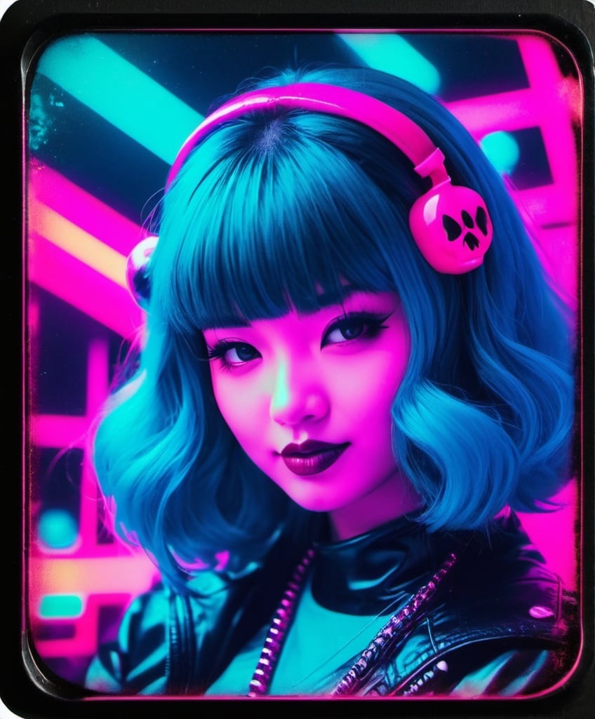 Prompt: synthwave ambrotype Kawaii poison 