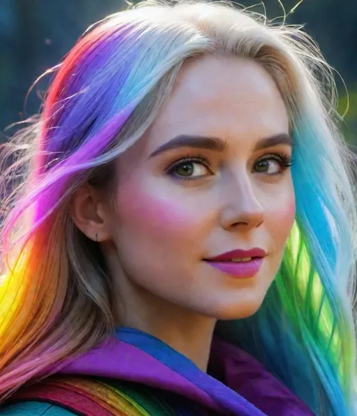 Prompt: I'm just a girl, living in a *Bifrost 🌈 * world 